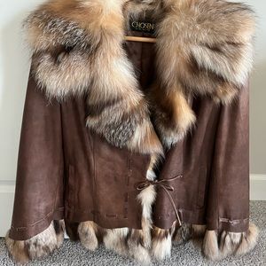 Leather and fox jacket from Nordstrom’s size L